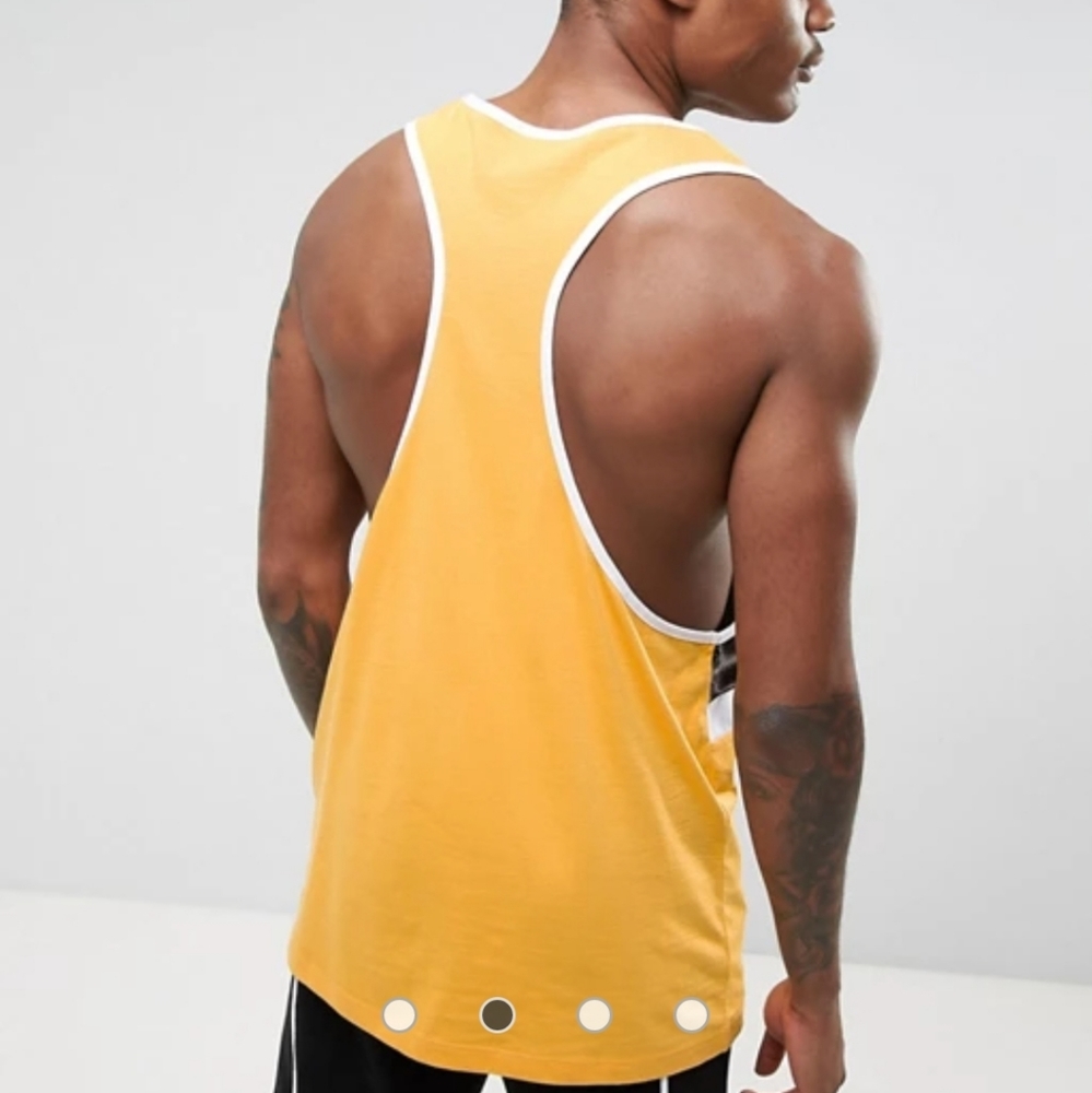 ASOS Extreme Racer Back Tank With Velour P… - Picture 4 of 16